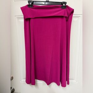 Zenana PLUS size a line Magenta skirt NEW